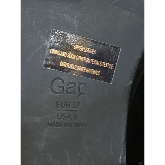 Gap Leather Black Buckle Moto Riding Boots Size 6 Women's nwt read - Picture 9 of 9